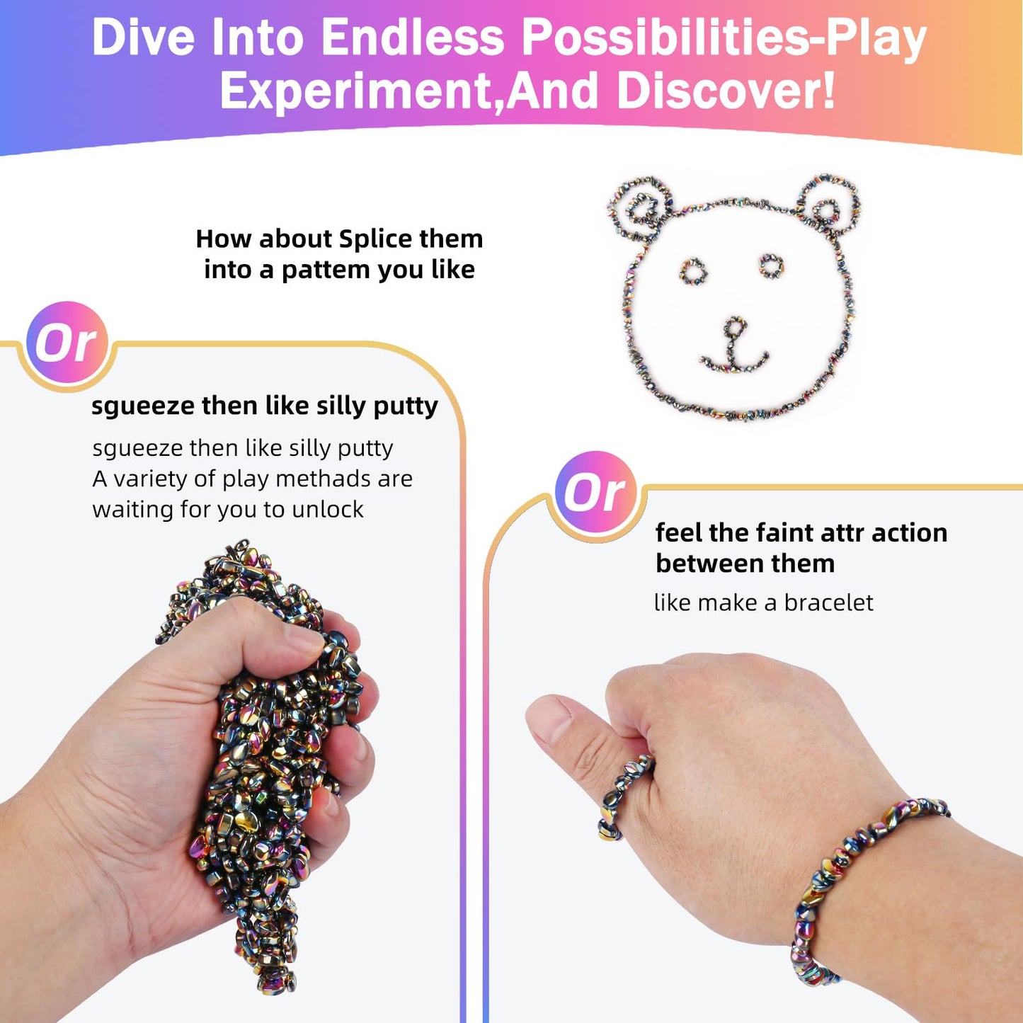 550pcs Desk Fidget Toys for Adults,Stress & Anxiety Relief, Sensory Fidget Toys for Office, ADHD, Autism,Ideal Gift (Colorful)