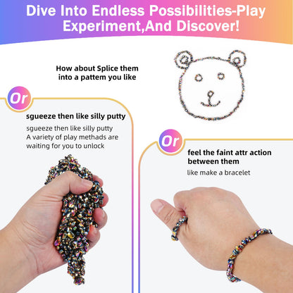 550pcs Desk Fidget Toys for Adults,Stress & Anxiety Relief, Sensory Fidget Toys for Office, ADHD, Autism,Ideal Gift (Colorful)