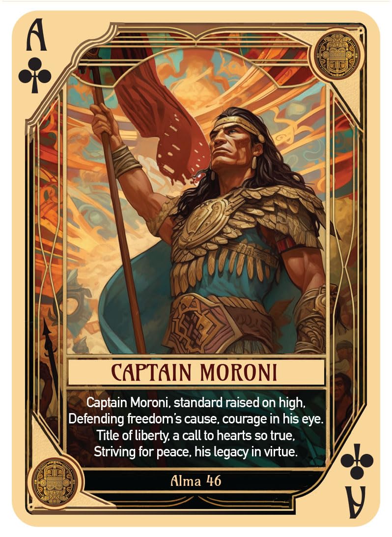 Book of Mormon Character Playing Cards - Features 54 Iconic Book of Mormon Characters with Beautiful Artwork and Poetry