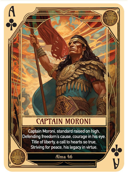 Book of Mormon Character Playing Cards - Features 54 Iconic Book of Mormon Characters with Beautiful Artwork and Poetry
