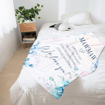 Mawmaw Gifts, Mawmaw Blanket 60" x 50", Mawmaw Birthday Gifts, Grandma Gifts for Mawmaw, Mother's Day Mawmaw Gifts, Mawmaw Gifts from Grandchildren, Mawmaw Gifts for Christmas