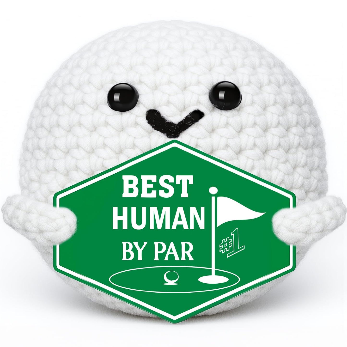 Golf Gifts for Men Fathers – Fathers Day Father's Day Funny Crochet Golf Ball Accessories Birthday Positive Graduation Gift for Him Boys Boyfriend Son Golfers Coworker Male Grandpa Women