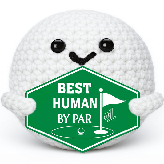Golf Gifts for Men Fathers – Fathers Day Father's Day Funny Crochet Golf Ball Accessories Birthday Positive Graduation Gift for Him Boys Boyfriend Son Golfers Coworker Male Grandpa Women