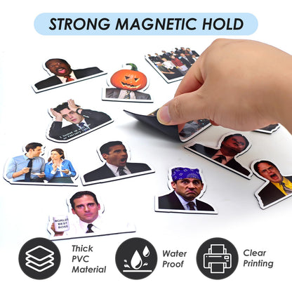 The Office Magnets 12 pcs- Great Gift for Office Fans, Funny TV Show Fridge Decor for Cabinets Fridge Locker