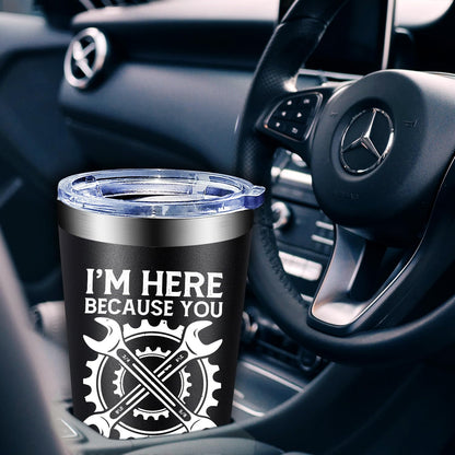 Fufandi Mechanic Gifts - Maintenance Appreciation Gift, Maintenance Man Gifts for Men - Mechanic Worker Travel Coffee Tumbler 20oz