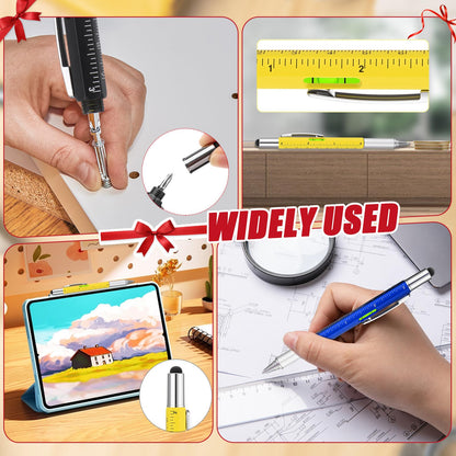 30 Pack Mini Multitool Keychain Bulk for Men, Father Day Church Gifts 10-in-1 Stainless Steel Folding Pliers Pen with Tape Measure Keychain Multitool Tools Bulk for Father's Day Party Favor