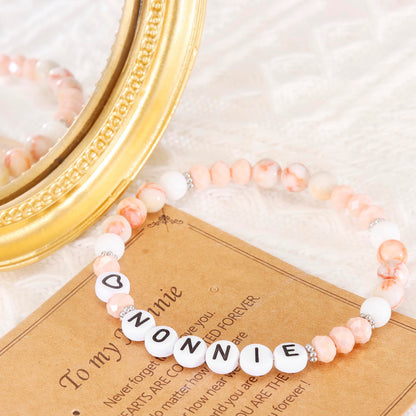 HUTIMY Nonnie Gift for Women from Grandkids Grandma Birthday Mothers Day Best Nonnie Bracelet