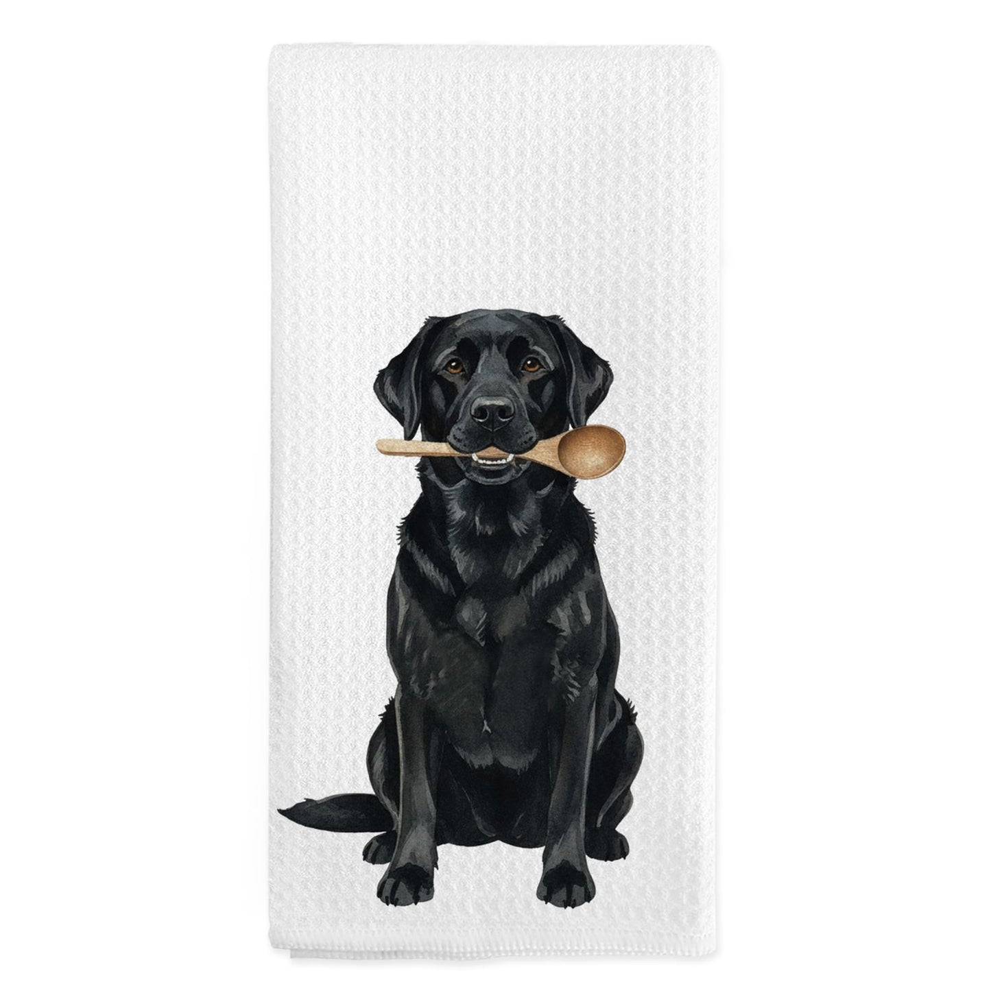 Funny Black Labrador Retriever Gifts Kitchen Towels, Black Lab Dog Lovers Gifts Hand Towels, Labrador Retriever Dish Tea Towel for Kitchen Decorations Decor, 16x24 Inch
