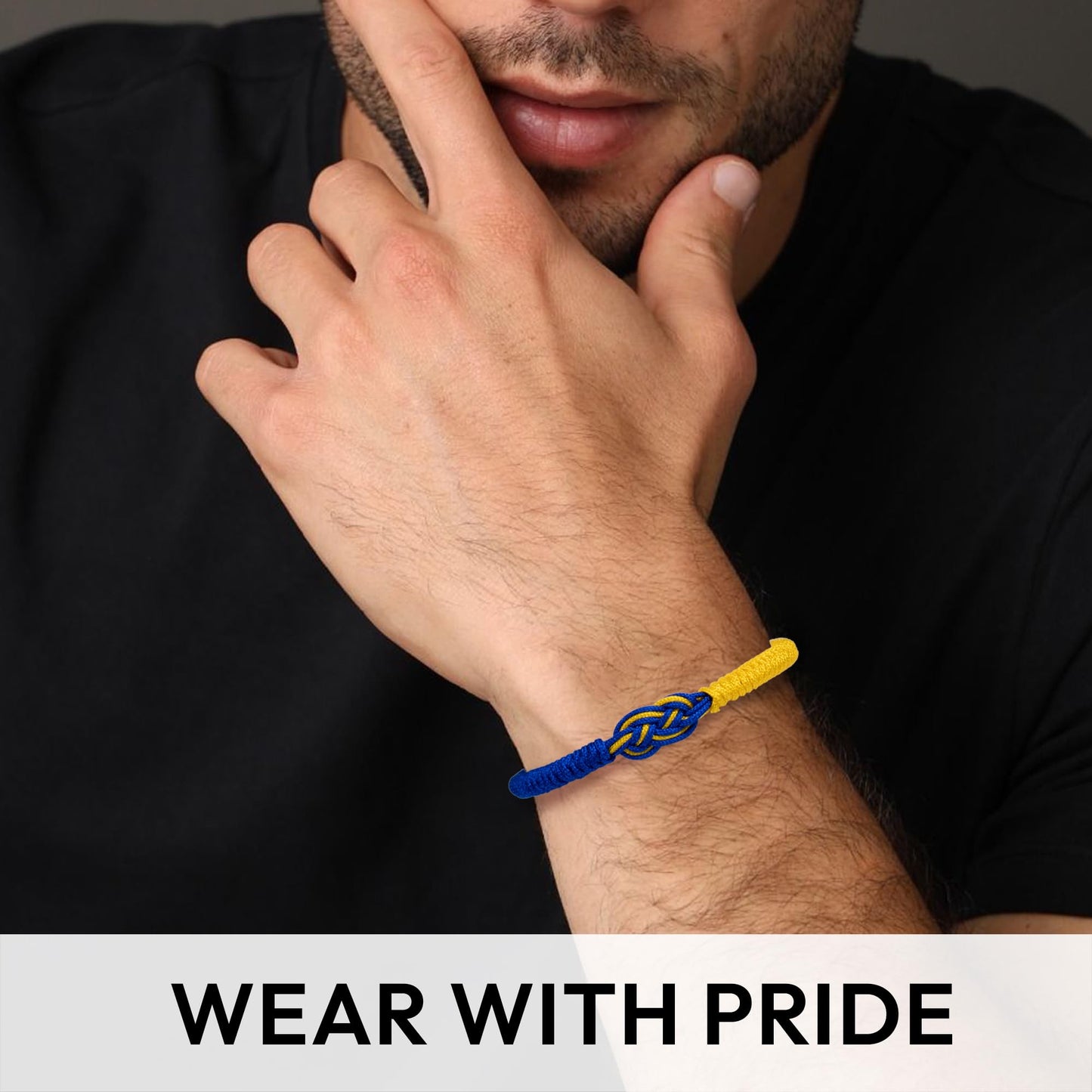 Ukraine Bracelet For Women, Men, Support Ukraine Jewelry, Infinity String Stand With Ukrainian Gifts, Blue And Yellow Flag Accessories, Proud Patriotic Product, Hope & Protection Blessing Merchandise