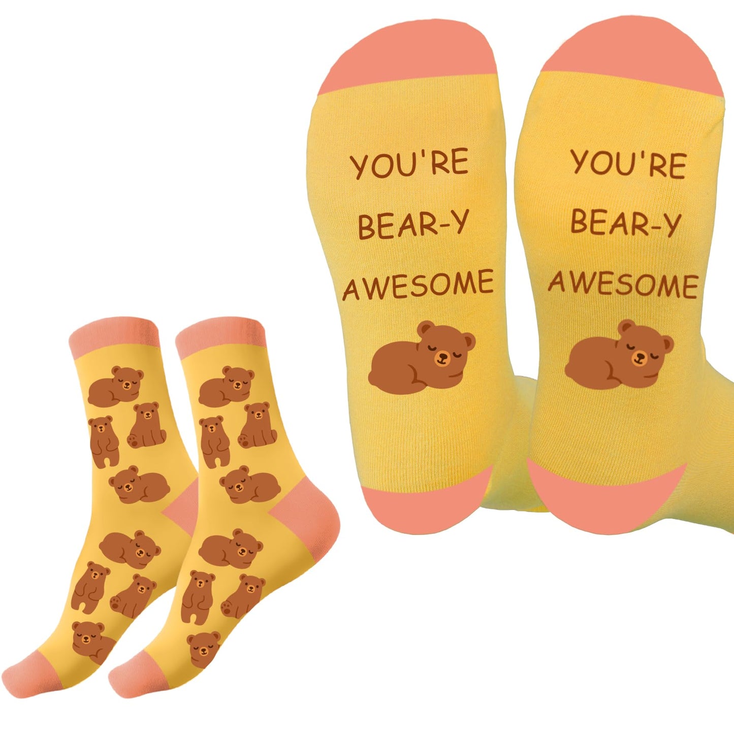 Inspirational Gifts - Animal Print Gifts for Women,Motivational Animal Lover Gift for Boys Girls Women Men Socks