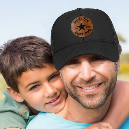 Fathers Day Dad Gifts from Daughter Son Wife, Unique Father's Day Hat for Dad Stepdad Husband Grandpa Uncle Him Men, Adjustable Baseball Cap Birthday Black