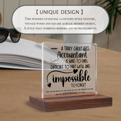 Accountant Gifts, Accountant Office Decor, Accountant Gifts for Women Men, Accountant Appreciation Thank You Gifts Accountant Gifts Tax Season Decorative Signs Plaques ABC80