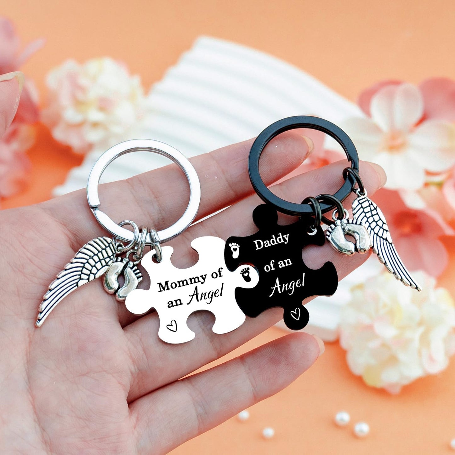 Miscarriage Gifts for Mothers Miscarriage Memorial Keychain for Infant Pregnancy Loss Stillborn Sympathy Gifts for Loss of Baby Gift for Mom Dad Parents Remembrance Keepsake for Loss of a Child