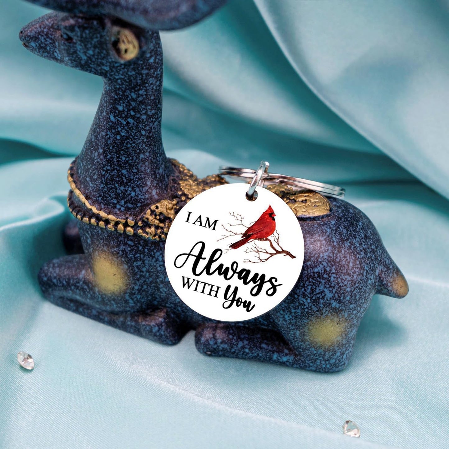 Cardinal Keychain Red Cardinal Gifts for Women Men Sympathy Gifts for Loss Of Loved One Grief Bereavement Gift for Loss Of Father Mother Daughter Son Memorial Gift Bereavement Condolences Present