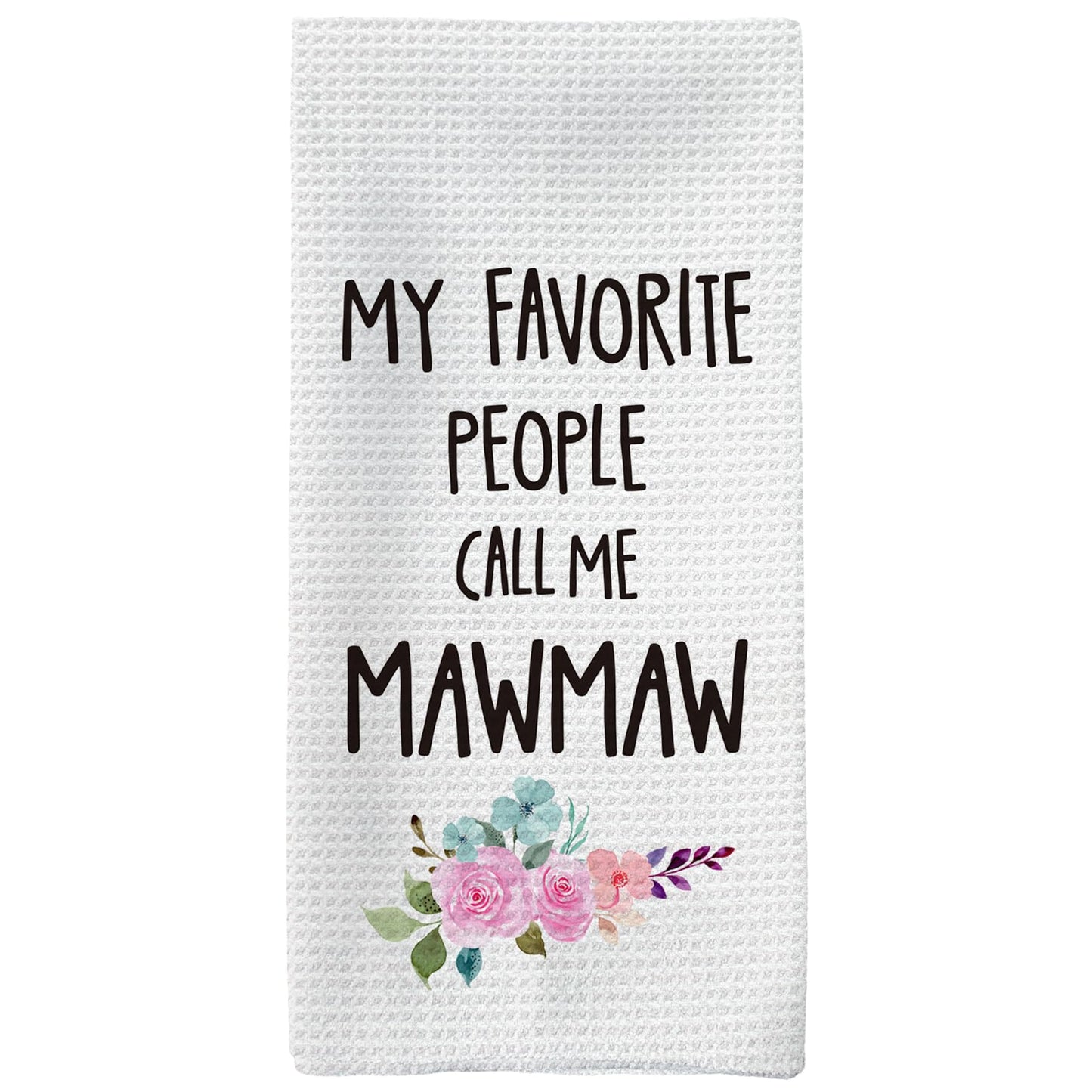 Mawmaw Gifts Kitchen Towels, Gift for Mawmaw Grandma Hand Towel, MawmawChristmas Mother's Day Dish Tea Towels for Kitchen, Mawmaws Grandma Gifts from Grandkids, 16x24inch