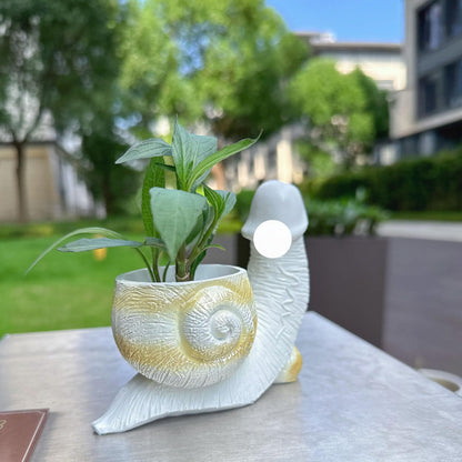 Snail Planter Penis Planter Penis Plant Snail Flower Pot Indoors and Outdoors Resin Fun Flower Pot Mischievous Joke Gift
