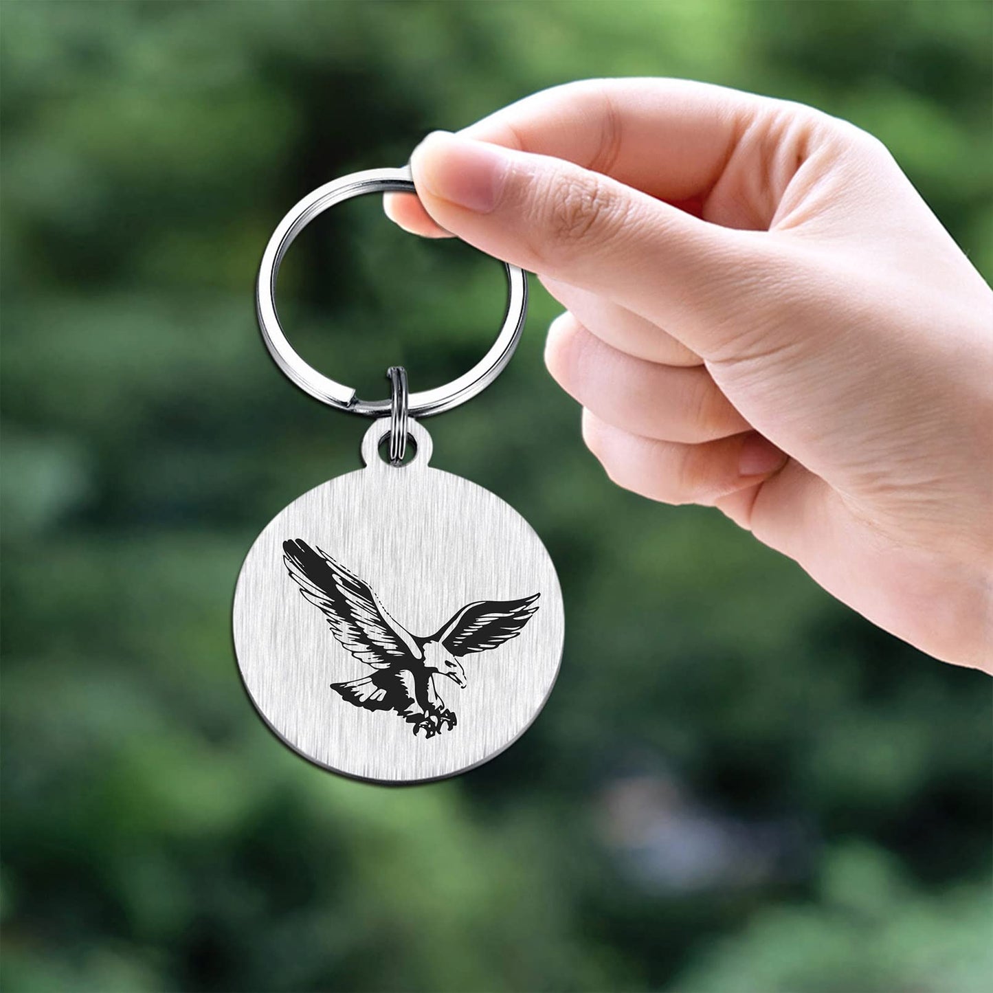 SOUSYOKYO American Eagle Gifts, Eagel Keychain, Eagles Gifts for Men Women Teenage Boys Girl, Eagles Scout Stuff Keepsake Decorations
