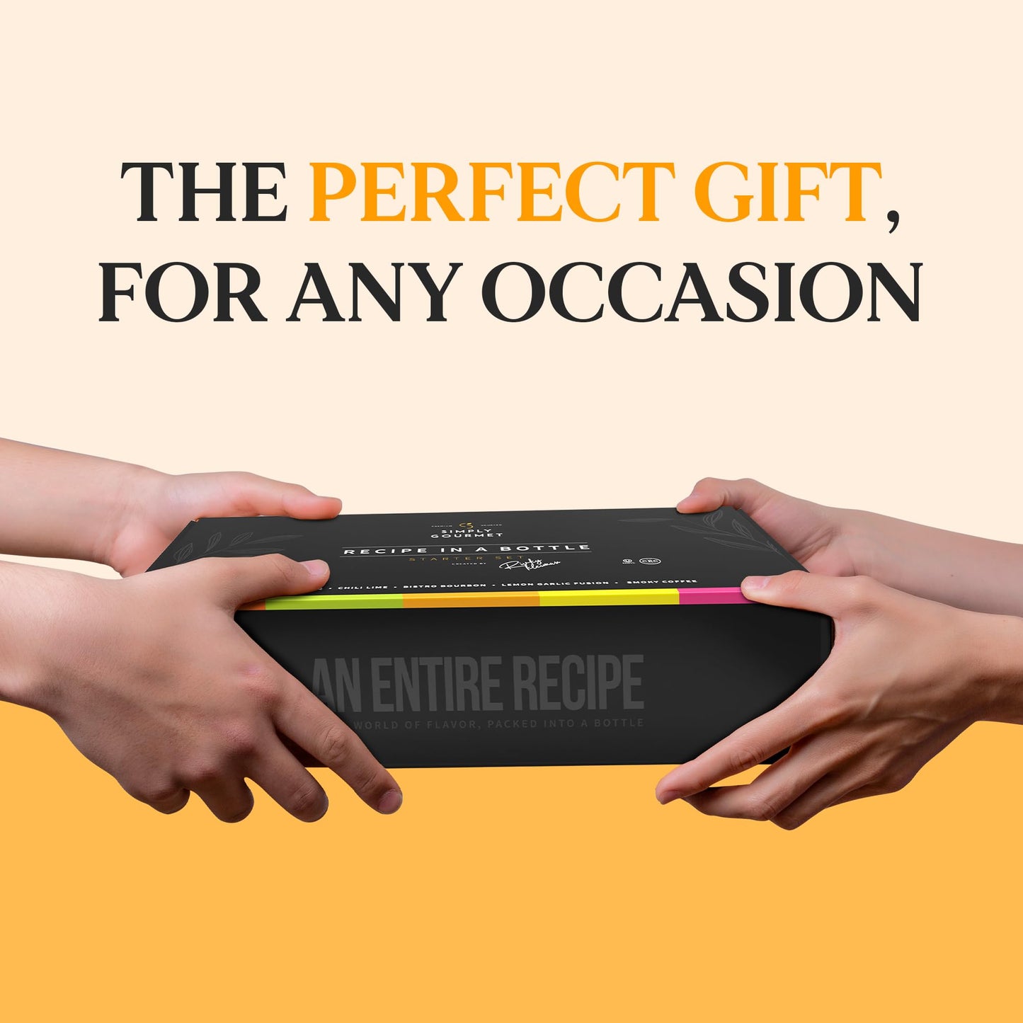 Spice Box Gift Set 5x 3oz Bottles | Premium Blends With Recipe Cards | Best Gift for Foodies | Recipe in a Bottle | Miniature Cooking Adventure in a Box | Simply Gourmet by Rivky Kleiman (Packaging may Vary)