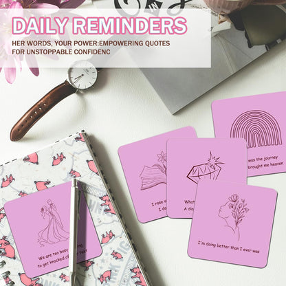 Positive Affirmation Cards for Women Inspirational Birthday Gifts for Music Lovers Motivational Cards for Game Nights Easter Mother’s Day Gifts (50pcs)