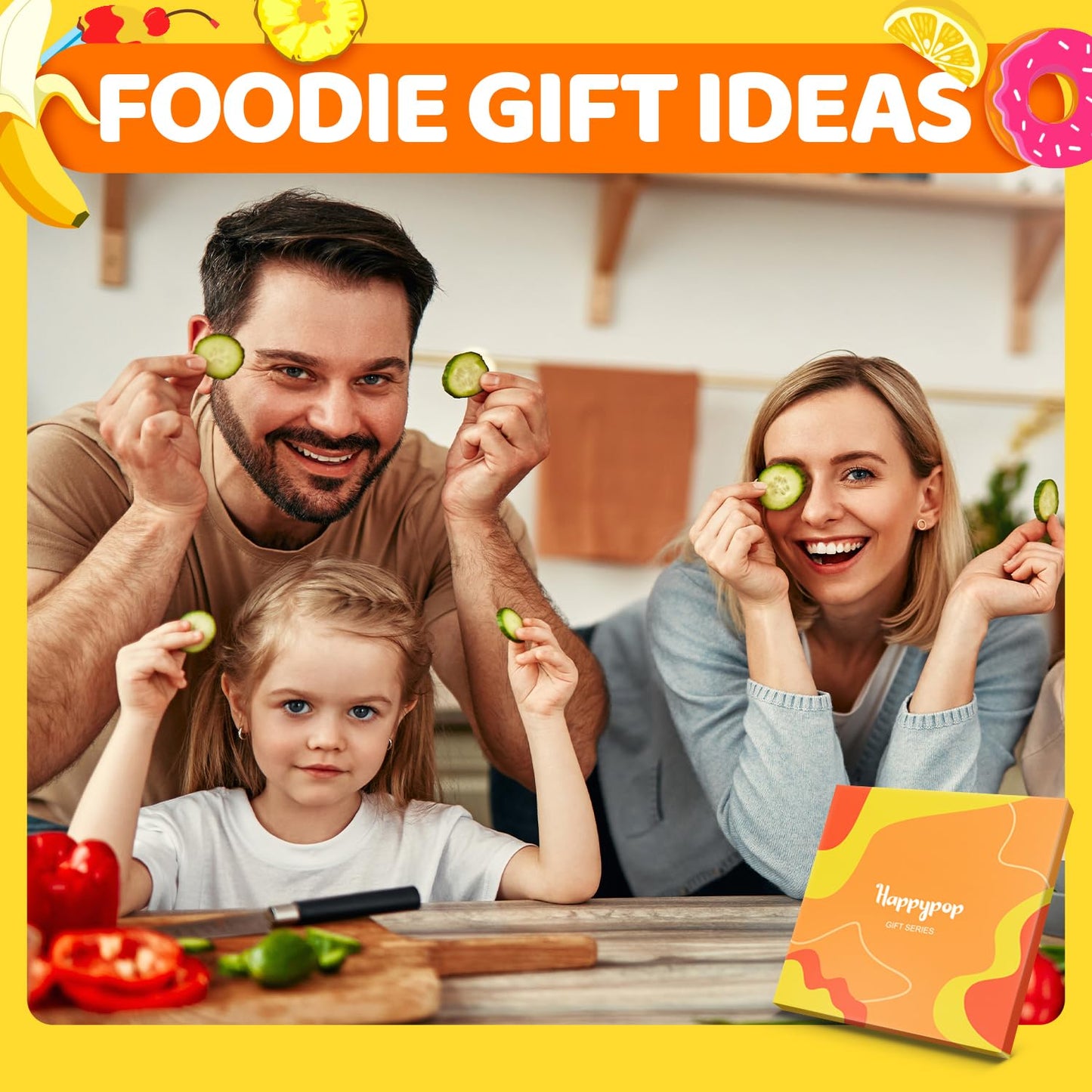 HAPPYPOP Food Socks for Women - Funny Popcorn Pizza Ramen Ice Cream Gifts for Teen Girls