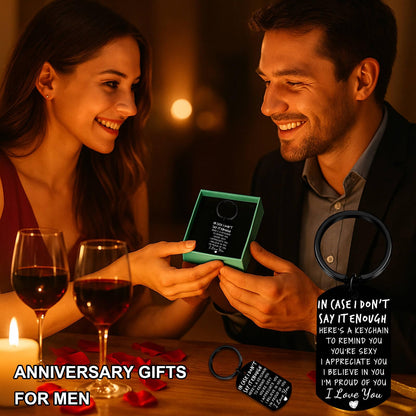 Coolvy Valentines Day Gifts for Him Drive Safe Keychains for Boyfriend Husband Birthday Anniversary Christmas Gifts From Wife