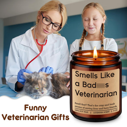Miracu Candle, Veterinarian Gifts for Women Men, Funny Veterinary Gifts for Veterinarians, Cool Vet Med School Graduation, Birthday, Appreciation, Veterinary Day for Friend, Future Vet, Student, Grad