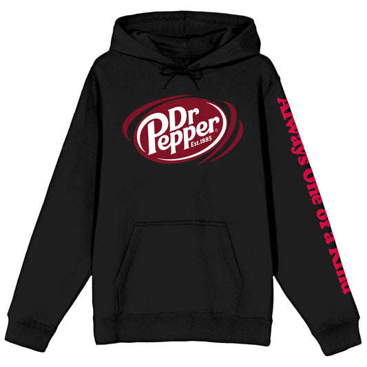 Packed Party Dr Pepper Always One Of A Kind Long Sleeve Women's Black Hooded Sweatshirt