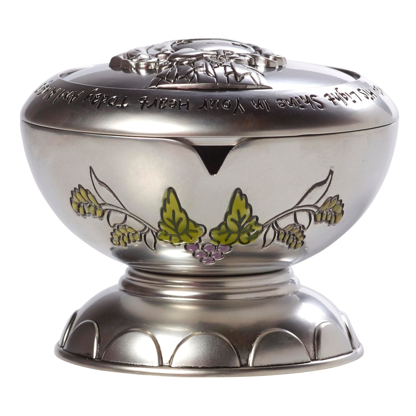 Precious Moments Rosary Communion Gift, May His Light Shine in Your Heart Today & Always Girl First Communion Rosary & Silver Zinc Alloy Rosary Box