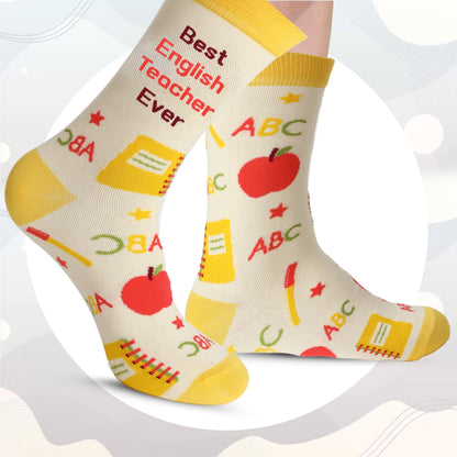Teacher Appreciation Gifts,Teacher Gifts Socks for Christmas Valentines Back to School Graduation End of Year