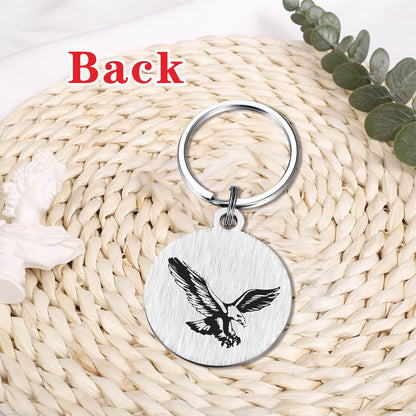 SOUSYOKYO American Eagle Gifts, Eagel Keychain, Eagles Gifts for Men Women Teenage Boys Girl, Eagles Scout Stuff Keepsake Decorations