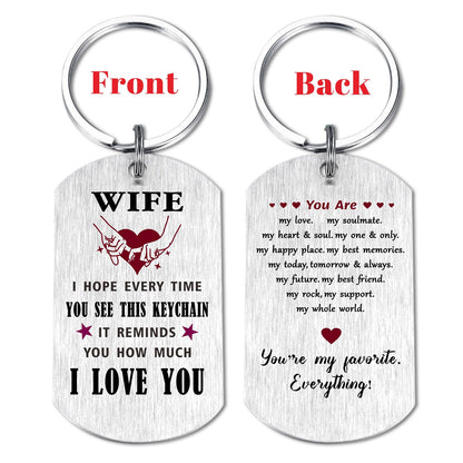 Viayen Mother's Day for Gifts Wife from Husband, Gifts for Wife Birthday Just Because Anniversary Valentines Day Keychain