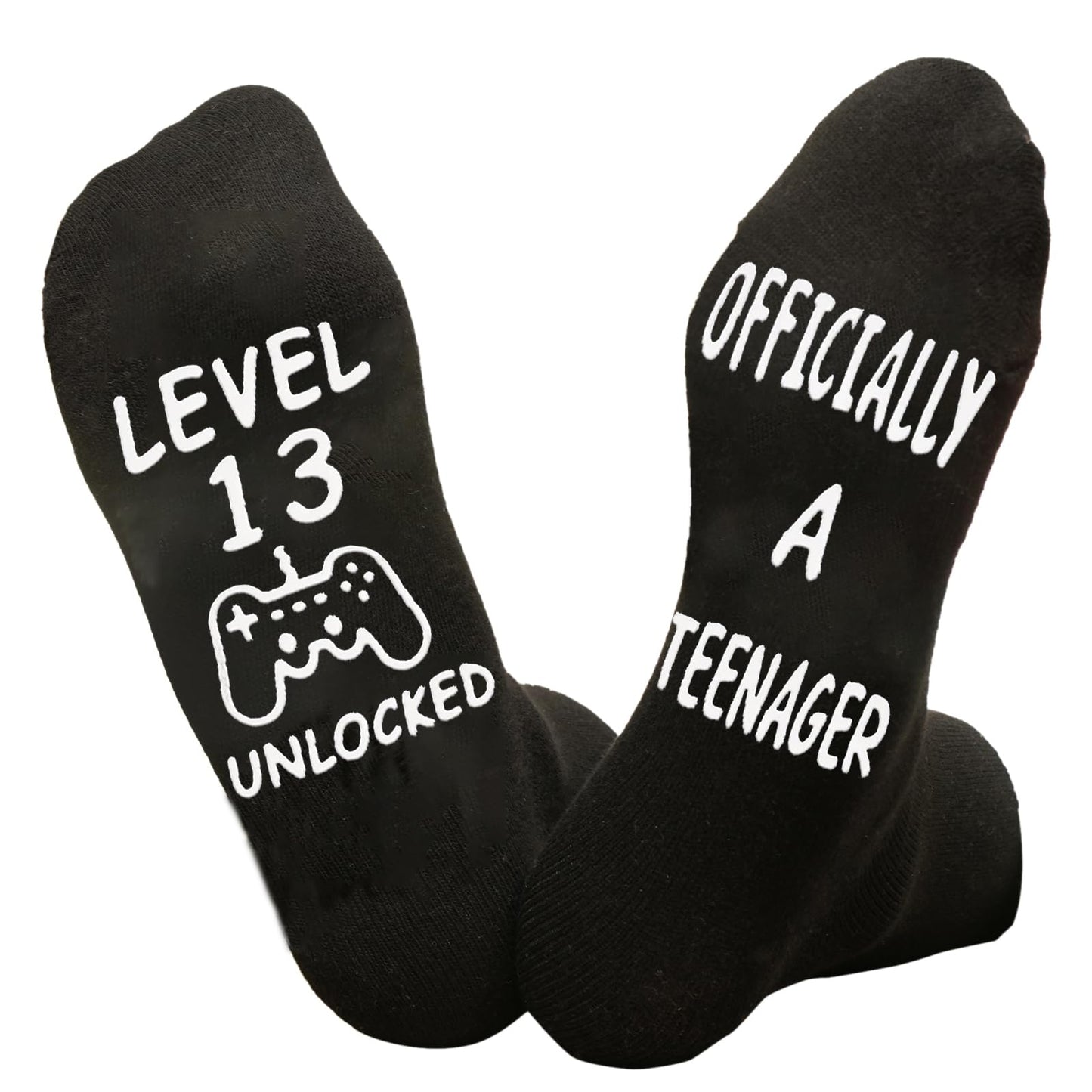 Novelty Gamers Socks Gifts For Christmas,Birthday,Video Game Gifts,Funny Saying Crew Socks for Men,Women and Teens