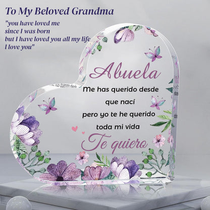 Abuela Gifts, Mothers Day Gifts for Grandma in Spanish Acrylic Plaques, Abuelita Gifts, Birthday Present for Grandma, Regalos para Abuelas/Abuelita en Español, Grandma Birthday Gifts