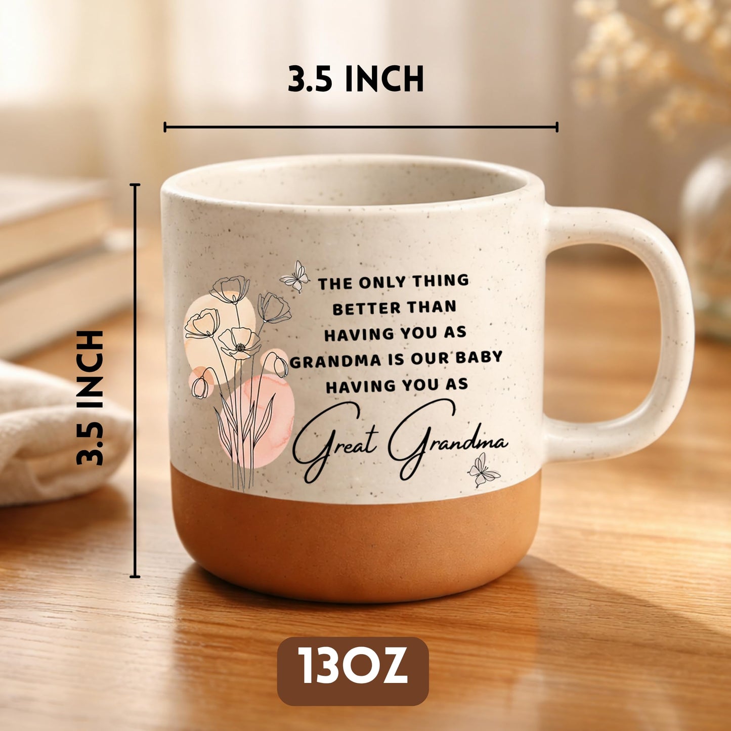 Mothers Day Gifts for Great Grandma, Great Grandma Coffee Mug 13oz, Sentimental Mothers Day Gift for Her, Great Grandmother Gifts