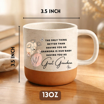 Mothers Day Gifts for Great Grandma, Great Grandma Coffee Mug 13oz, Sentimental Mothers Day Gift for Her, Great Grandmother Gifts