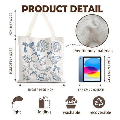 FBB Ocaen Beachy Ocean Sea Fish Reusable Grocery Shopping Bag
