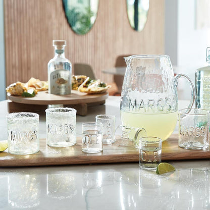Santa Barbara Design Studio Hammered Margarita Cocktail Glass, 8.45-Ounce, Margs