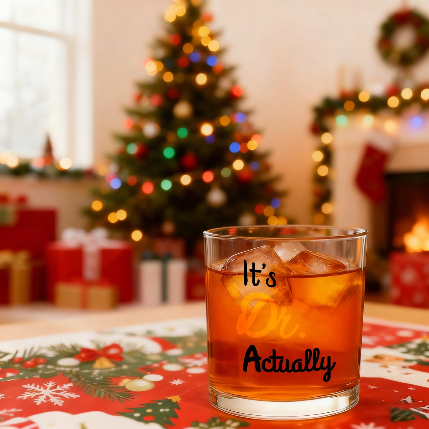 Doctor Gifts, It's Dr. Actually Whiskey Glass, Funny It's Dr Actually PHD Graduation Gift, Doctor Gifts for Men Doctors Dentist Physician MD PhD Medical, 10oz