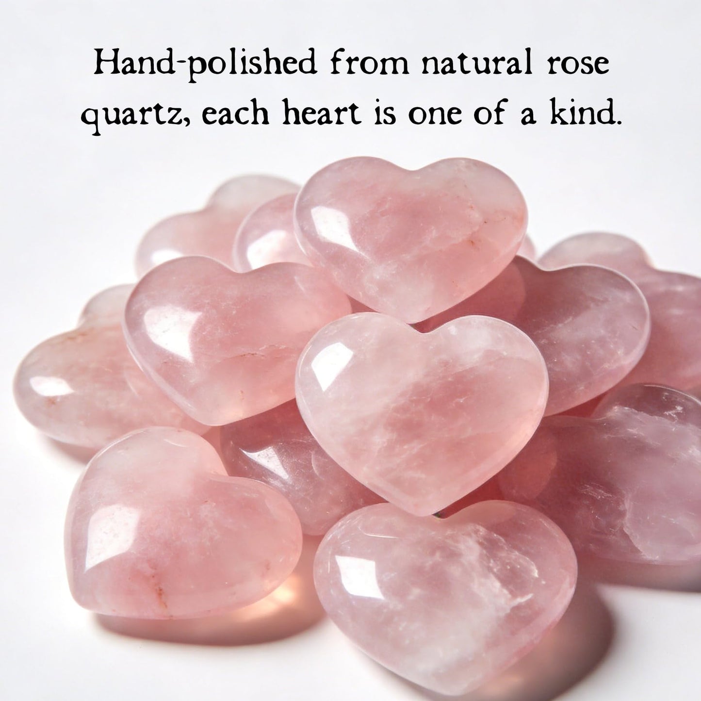 Gift for Girlfriend – My Rock Rose Quartz Heart Pocket Hug, Natural Crystal Love Stone Keepsake with Message Card & Gift Box, Love Gift from Boyfriend