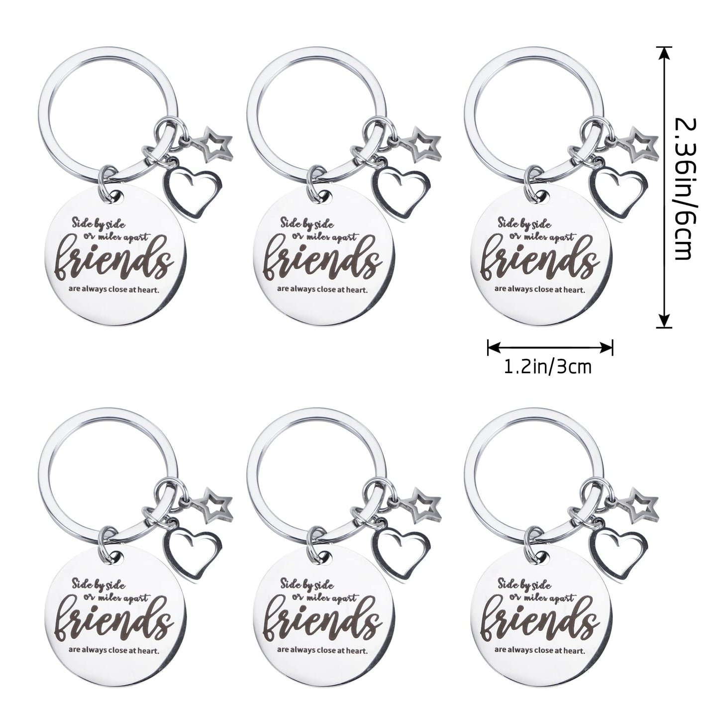 Kolewo4ever 12 Pieces Girl Trip Gifts Favors Bulk Friend Appreciation Gifts Set 4 Friends Wine Tumbler 4 Friends Cosmetic Bag 4 Keychains Appreciation Funny Long Distance Friendship Gift