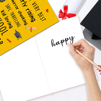 Unique School Bus Driver Thank You Card,Large Bus Driver Appreciation Cards,Thank You Card Gifts for School Bus Driver Retirement Gifts,Funny Thank You School Bus Driver Gifts
