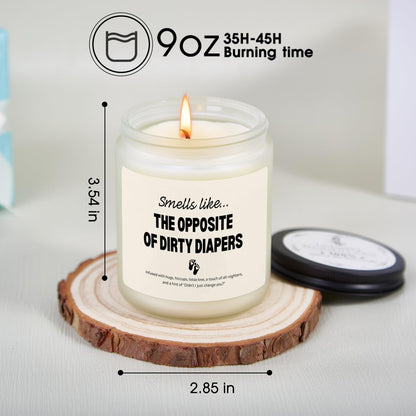 Kosmickiss New Parents Gifts for Couples, Funny Gender Reveal Gift, Mom&Dad Gift for New Parents, Lavender Aroma Candle