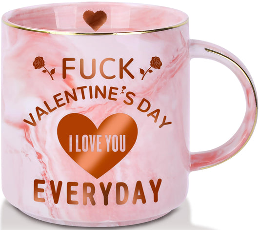 COVLUROTO Valentines Day Gifts for Her: 12 OZ Funny Coffee Mug - Galentines Day Gifts for Women Girlfriend Wife from Him Husband Boyfriend - Valentines Anniversary Birthday Novelty Presents for Women