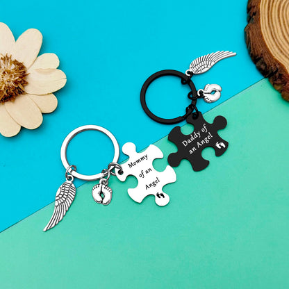Dabihu Loss Memorial Keychain Loss of Baby Memorial Gift Sympathy Gift for Infant Lost Pregnancy Baby Miscarriage Jewelry Remembrance Grieving Gifts Sympathy Gifts for Parent Miscarriage Keepsake
