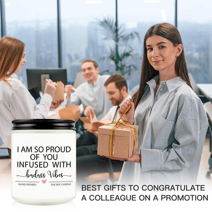 Funny Congratulations Candle, Congratulations Gifts for Women, Proud of You Gifts, Promotion Gift, Badass Gift for Women, Men, College Graduation, Divorce, New Job, Congrats Presents for Her Friend