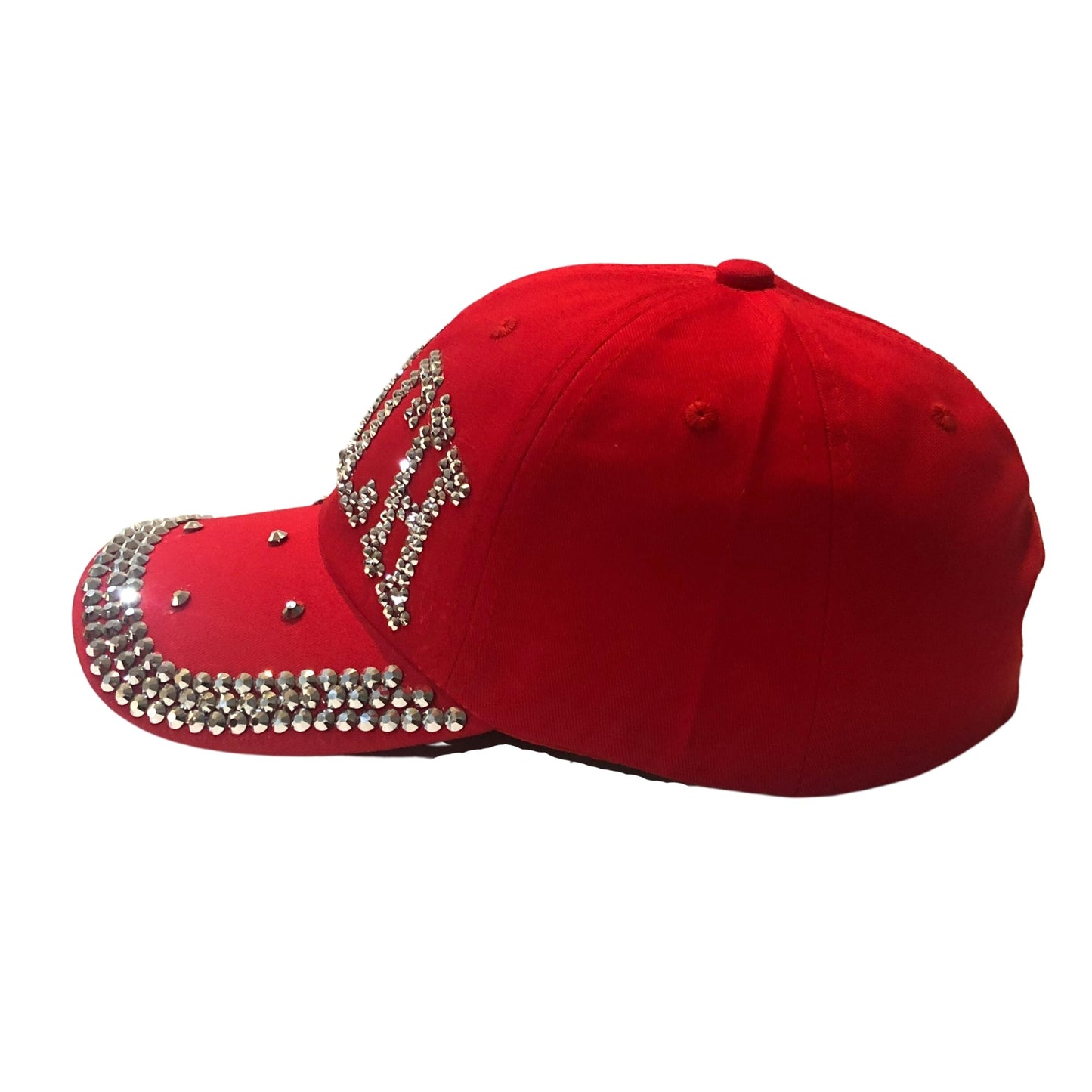 Popfizzy Bling Coach Hat with Rhinestones for Women, Best Cheer & Sports Coach Hat Gifts