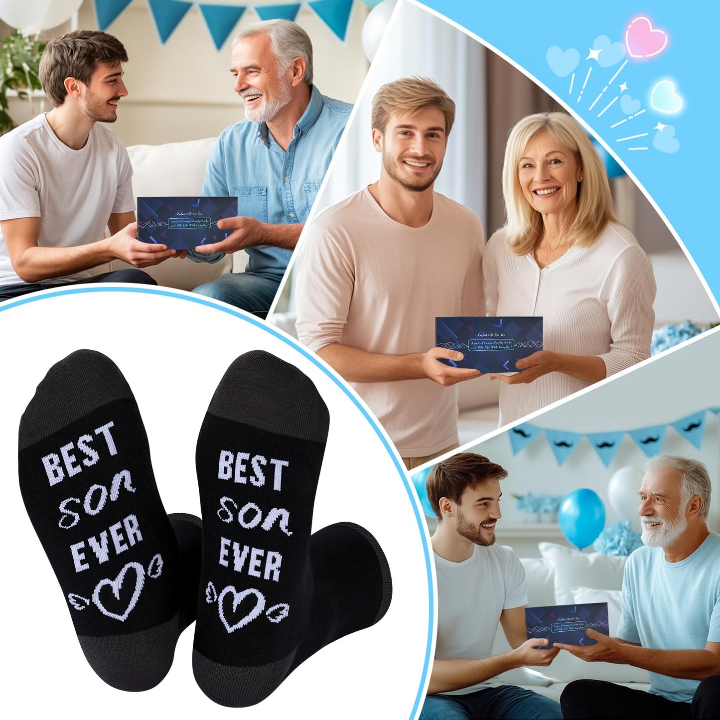Nucinzua Fathers Day Socks Gifts For Men Dad,Socks Gifts For Teens Boys Son,Hunting Gifts