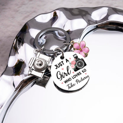 Photographer Gifts Cute Camera Keychain for Women Teen Girls Unique Photography Birthday Christmas Gift for Photographers Camera Lovers Women