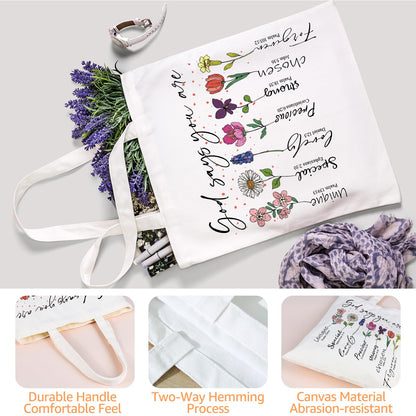 Christian Religious Gifts for Women, Best Friend Sister Mom Christmas Birthday Gifts for Women Faith, Bible Bags for Her, God Says You Are Gifts Box