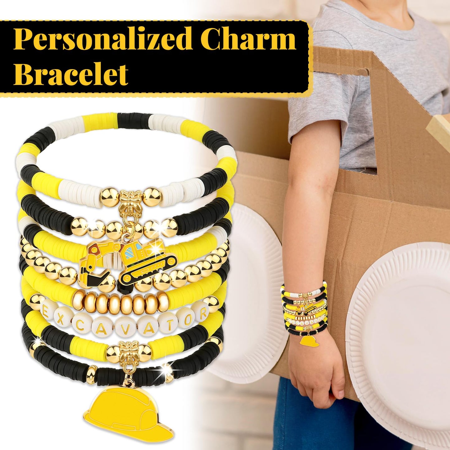 Bracelet for Boyfriend, Construction Worker Bracelet for Men, Construction Gifts for Him, Meaningful Adjustable Bracelet, Valentine’s Day Gift for Boyfriend, Dad, Husband, Son, Grandson, Brother